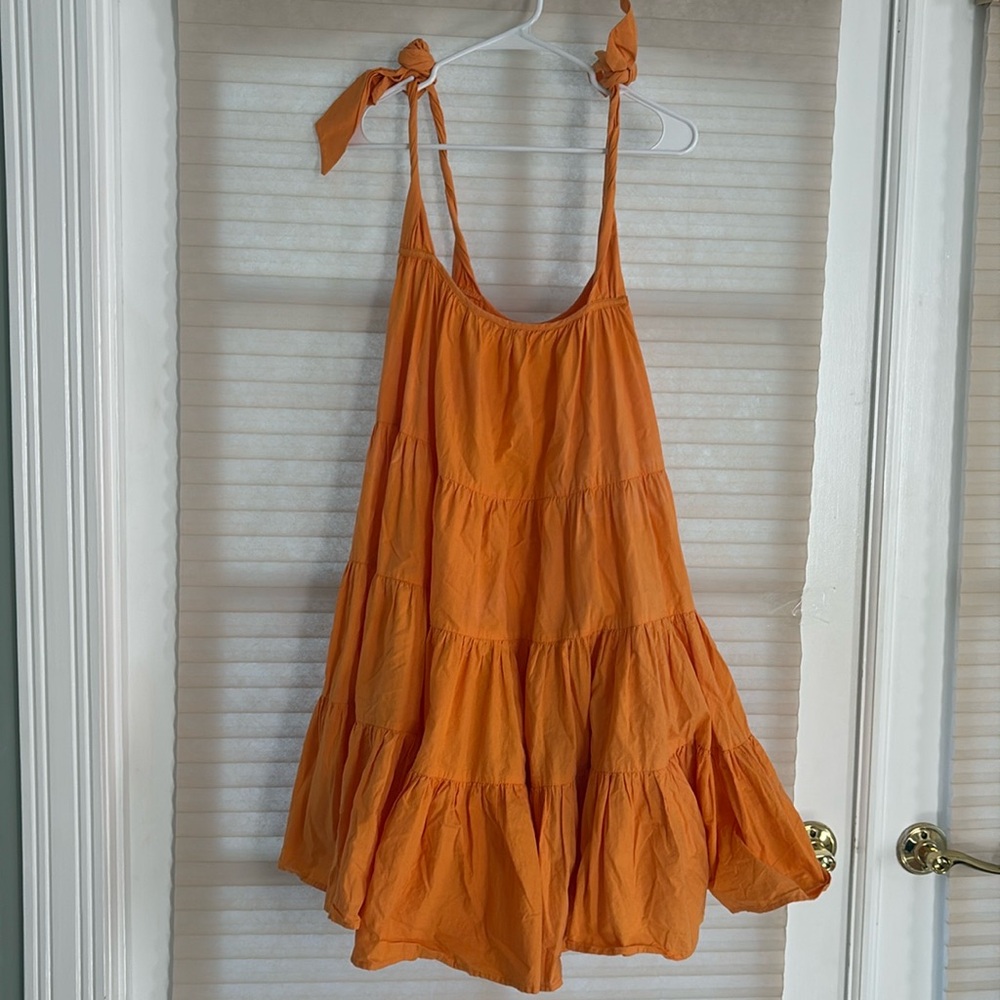 Orange summer dress